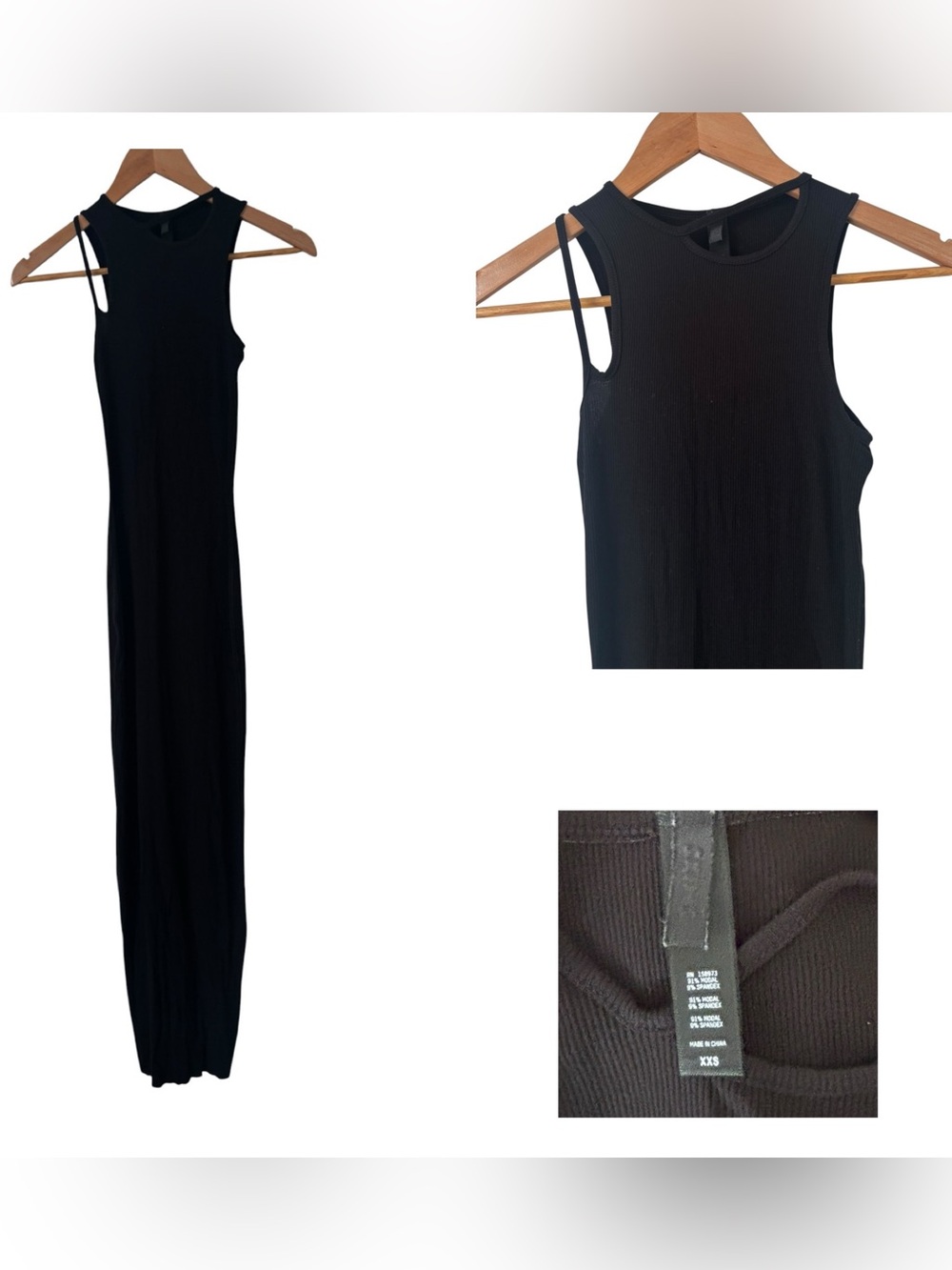 Skims Ribbed Cutout Maxi Dress